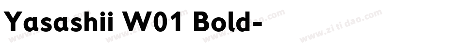 Yasashii W01 Bold字体转换